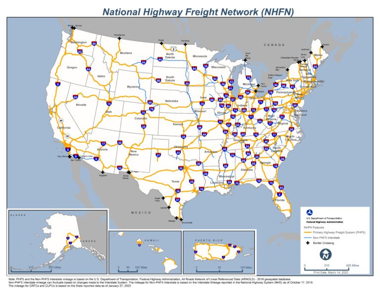 National car shipping routes