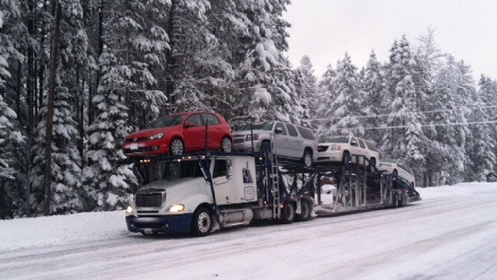 December winter car shipping